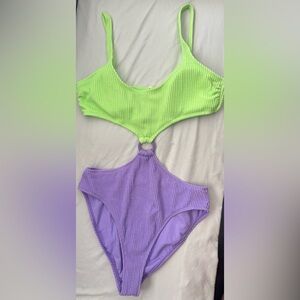 Salt + Cove Green and Purple Bodysuit One Piece. Worn one time.